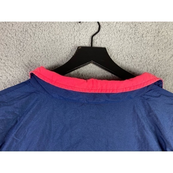 Vintage Fila Jacket Neon Pink Blue Made‎ in USA Large Full Zip Windbreaker 90s - Picture 15 of 15